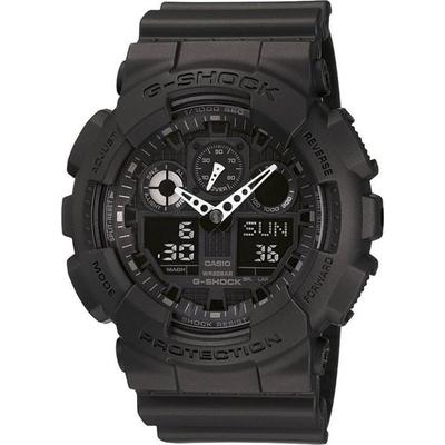 Casio Armbanduhr GA-100-1A1ER (B x H) 51.20 mm x 55 mm Schwarz Gehäusematerial=Kunstharz Material (Armband)=Kunstharz