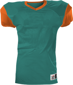 Alleson Athletic 751Y Youth Pro Game Football Jersey T-Shirt in Texas Orange size 4XL   Polyester Mesh A00200