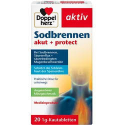 DOPPELHERZ Sodbrennen akut+protect Kautabletten 20 St