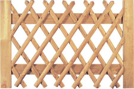 TETZNERJENT Jägerzaun braun Doppeltor 300 x 100 cm 08436048