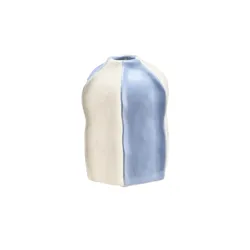 HOME STORY Vase   ¦ blau ¦ Steinzeug ¦ Maße (cm): B: 10 H: 15
