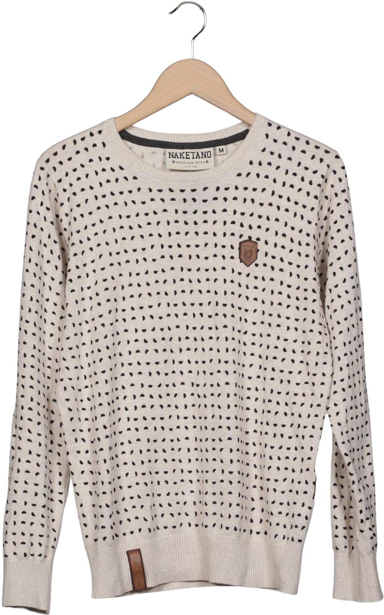 Naketano Damen Pullover, Beige, Gr. M, Baumwolle - Second Hand