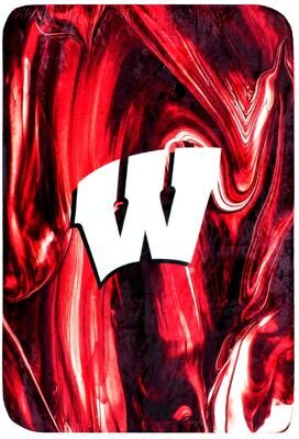 College Covers Wisconsin Badgers Sublimated Soft Throw Blanket
