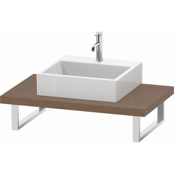 Duravit L-Cube Konsole LC102C01111 Stärke 4.5 cm, eiche kaschmir, für Aufsatzbecken, variabel
