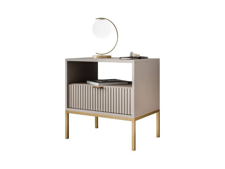 Lookway Nachttisch CORTADO GOLD S54, 54x39x56 cm