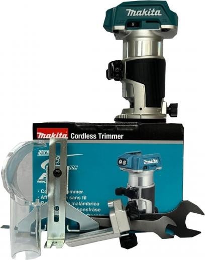 Makita DRT50ZX4 LXT router/trimmer 18V blauw met accessoires