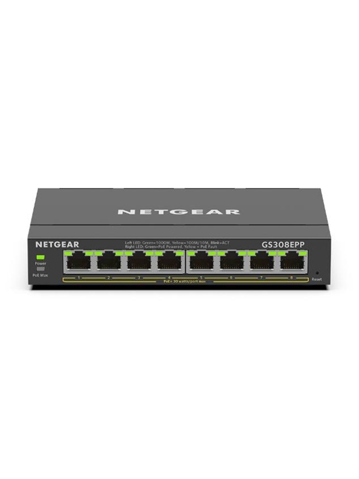 Netgear GS308EPP-100PES 8-Port PoE+ Gigabit Ethernet Plus Switch (123W)