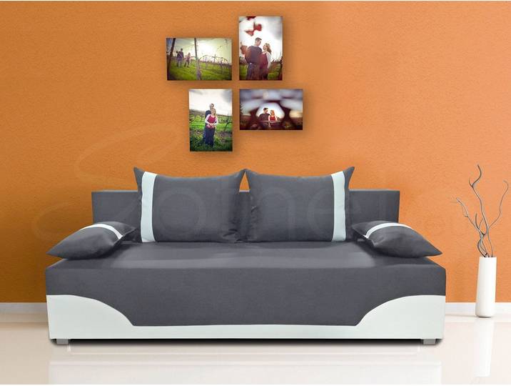 Sofnet Schlafsofa Dario, mit Schlaffunktion und Bettkasten, Bettsofa, Couch, Sofagarnitur