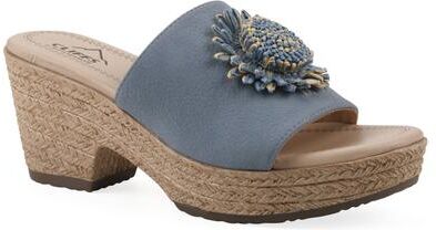 Women's Birkley Wedge Sandal by Cliffs in Periwinkle Nubuck (Size 11 M)