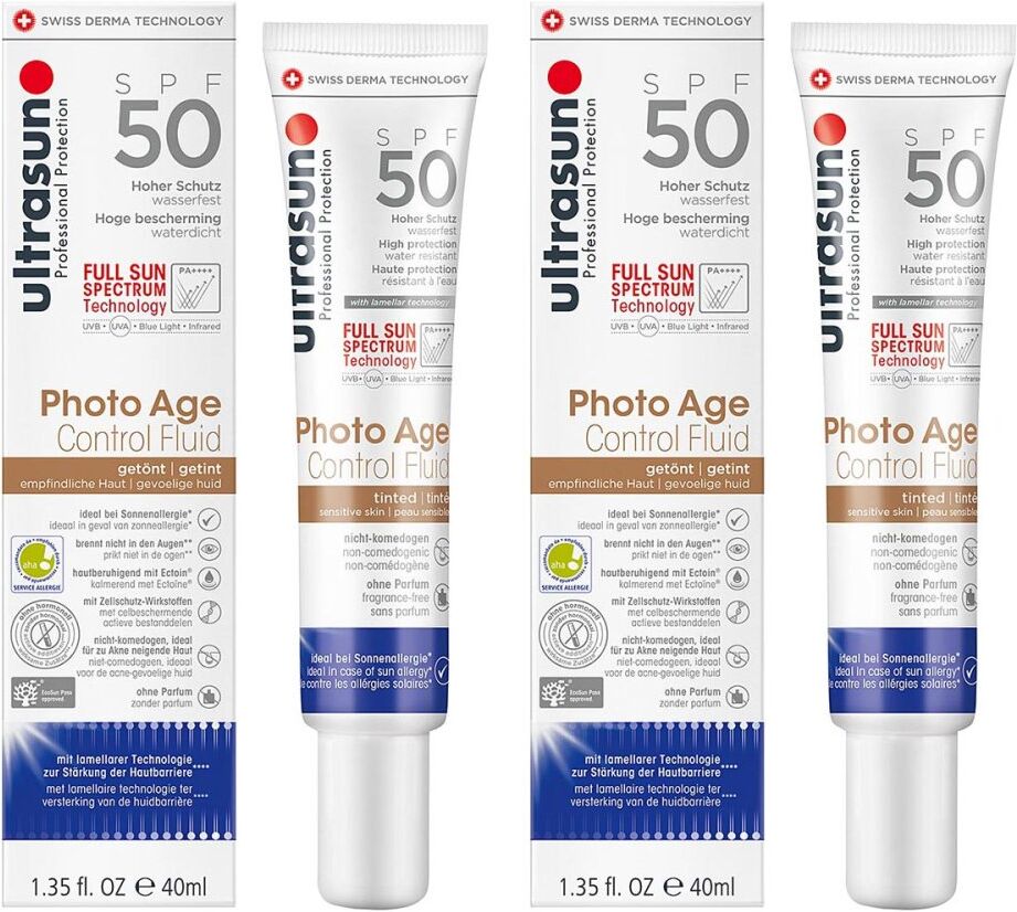 Ultrasun Photo Age Control Fluid Getönt Spf 50 2x40ml