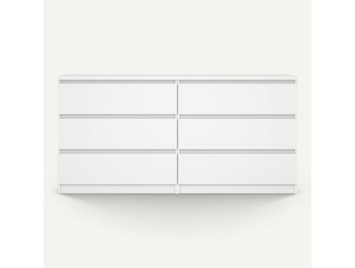Commode 2X3 tiroirs BEST blanc mat