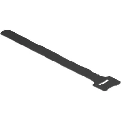 DELOCK Kabelbinder Klettverschluss 200mm 10Stk schwarz