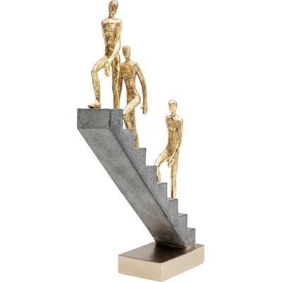 Dekoobjekt KARE DESIGN "Deko Objekt Ascent", gold (goldfarben), B:21,5cm H:36cm T:7,4cm, Polyresin, Dekofiguren