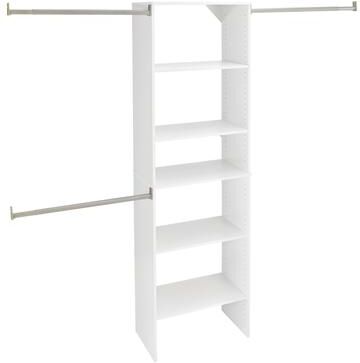 ClosetMaid SuiteSymphony 25-inch Wide Tower Starter Closet Organizer