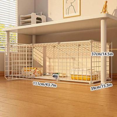 Uplifted Finds Multi Tier Premium Indoor Cat Villa & Modular Habitat Cage slh106 white