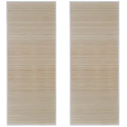vidaXL Läufer 2 Stk. Bambus Rechteckig 120×180 cm