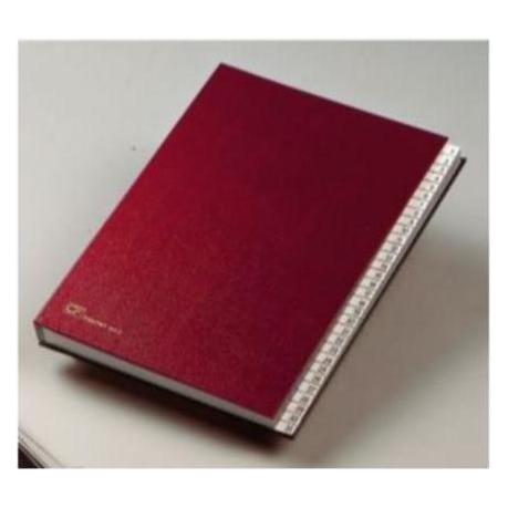 Fraschini Alphabetische Mappen Blau Kunstleder 240 x 340 mm (40 mm, 1 Stk.) (640-DB)