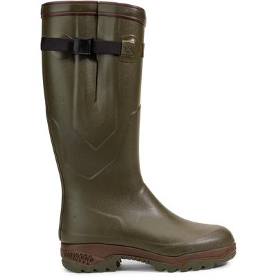 Gummistiefel AIGLE "Parcours Iso 2", Damen, Gr. 45, grün (kaki), Obermaterial: 100% Gummi rubber., Schuhe Gummistiefel
