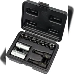 Yato Klimaanlagen-Service Set 12-teilig, 1/4", inkl. Star TR Bits & Adapter – für VW, Audi, Opel u.a.