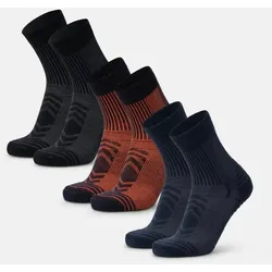 LIGHT WANDER CREW SOCKEN - 3-Pack - Marineblau/Orange | Schwarz | Marineblau - 35-38
