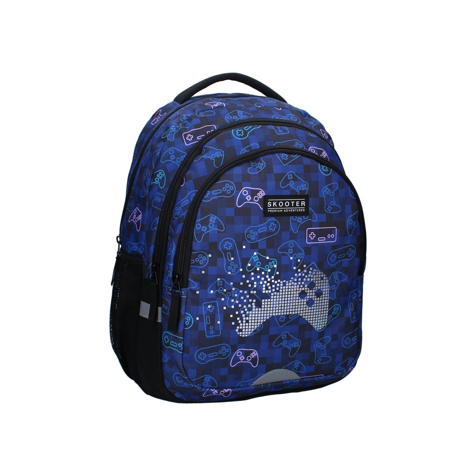 Skooter Schulrucksack Jungen – Gamer Rucksack mit Game-Motiv & 2 Front