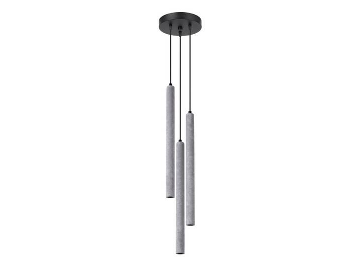 Lampe pendante PASTELO 3P béton 3xG9 8W béton 115x19.5x19.5cm Sollux Lighting