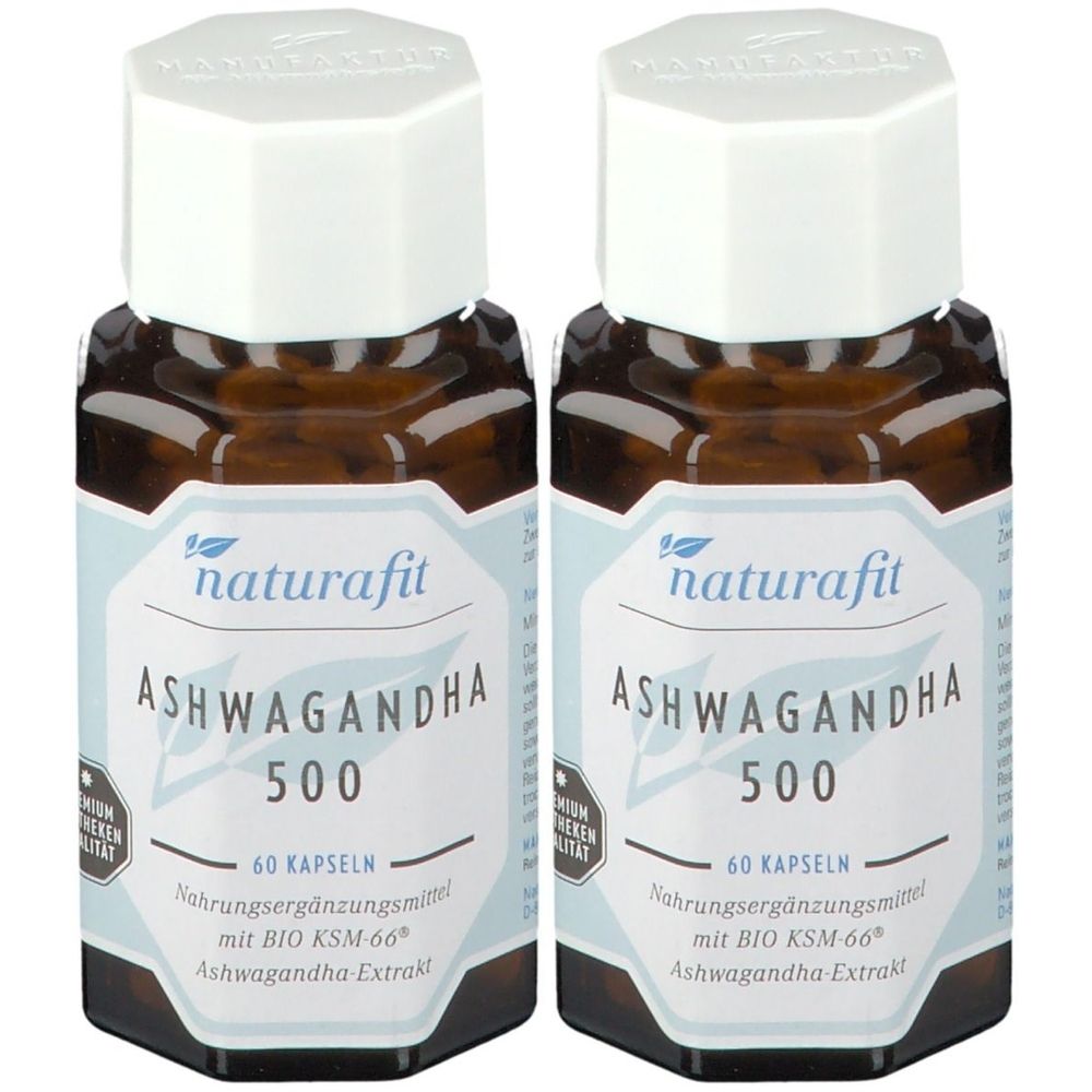 Naturafit Ashwagandha 500 Bio x2 2x60 St Kapseln