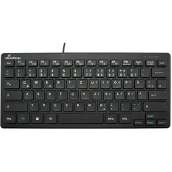 MediaRange MROS112 Tastatur kompakt - QWERTZ, schwarz