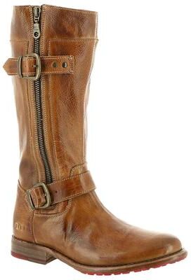 Bed:Stu Gogo Lug Wide Calf - Womens 7.5 Tan Boot Medium