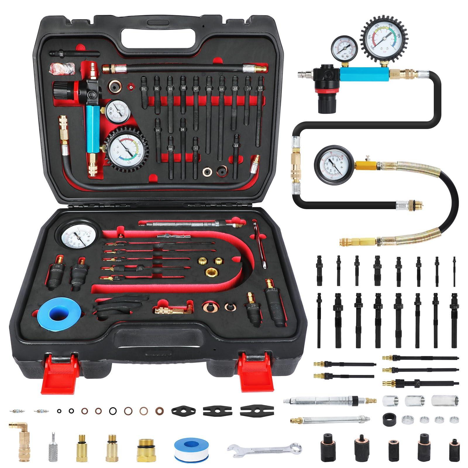 Selius Compressietester Kit 46 stuks voor Benzine- en Dieselmotoren