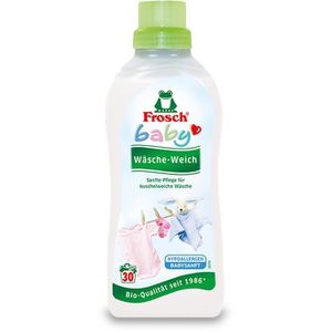 Frosch Weichspüler Baby Wäsche-Weich, Bio-Qualität, vegan, pflanzliche Inhaltsstoffe, hypoallergen, 0,75 Liter, 30 WL