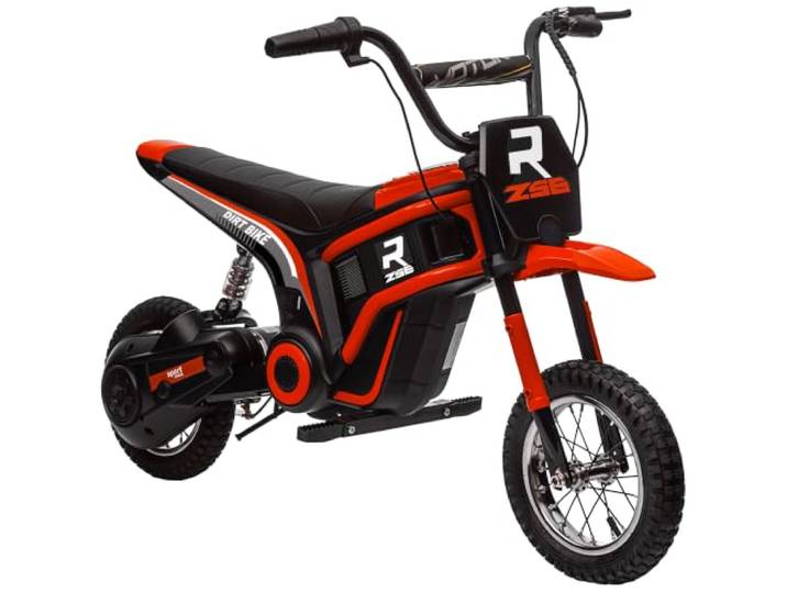 HOMCOM Elektro Motorrad Kinder 24V mit 350W Motor für 8-12 Jahre Rot
