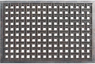 A1 Home Collections First Impression Estate 24 In. X 36 In. Rubber Stud Doormat with Copper Finish