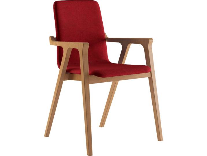 Armlehnstuhl HOME AFFAIRE AXA , rot (bordeaux, buche, bordeaux), B:58cm H:88cm T:57cm, Polyester, Stühle, Armlehnstuhl