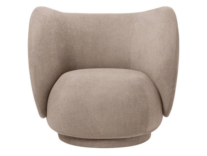 Ferm Living Chaise lounge Rico bouclé Sable
