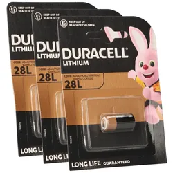 3x Duracell Photobatterie PX28 Lithium 6V 150mAh (3x 1er Blister)