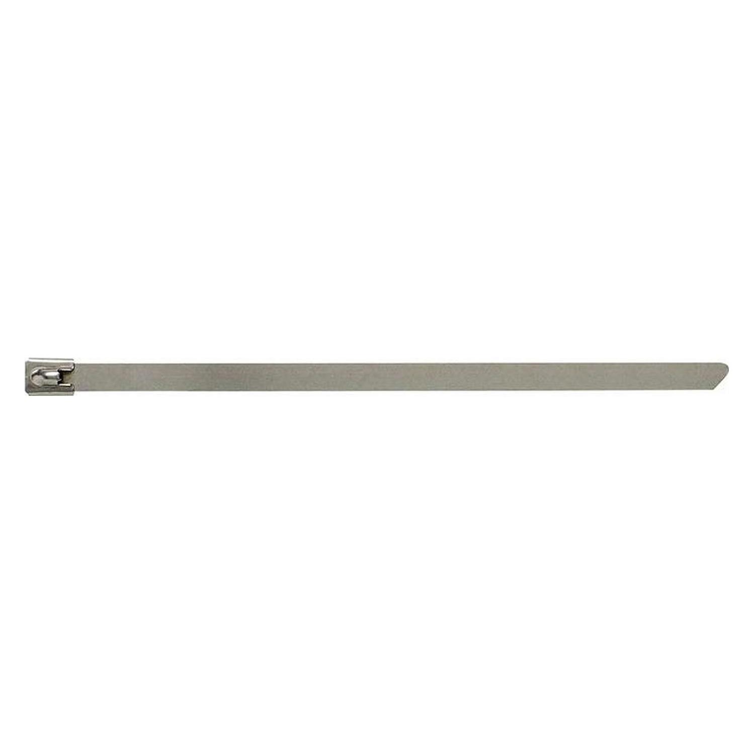 HP Autozubehör Kabelbinder Länge 360 mm Breite 7,9 mm Edelstahl (Metallkabelbinder, 360 mm, 100 Stk.) (SKL 4-100)