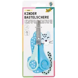 folia Bastelschere Linkshänder 13,5 cm - runde Spitze gelb