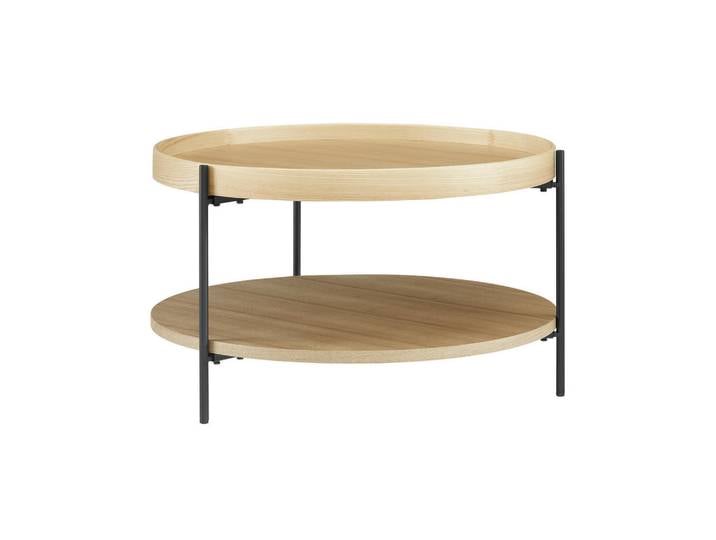 Livetastic Couchtisch, Eiche, rund, rund, 39 cm, Wohnzimmer, Wohnzimmertische, Couchtische
