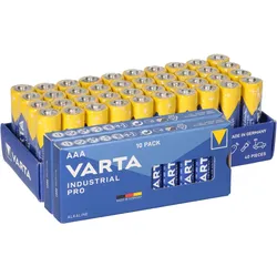 VARTA Industrial Pro 60er Set – 40x AA LR6 + 20x AAA LR03 1,5V