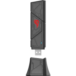ASUS ROG USB‐BE92 BE6500 WiFi 7 USB‐Adapter mit 6 GHz, MLO und WPA3