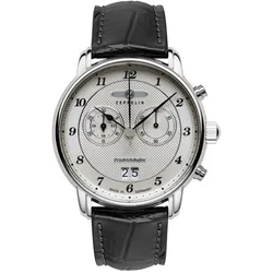 Zeppelin 8584-4 Herrenuhr Chronograph Friedrichshafen Schwarz