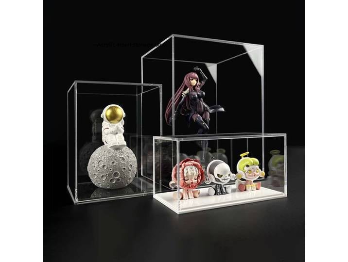 Armoire d'exposition d'assemblage, boîte de rangement en acrylique, boîte de Protection transparente pour jouets