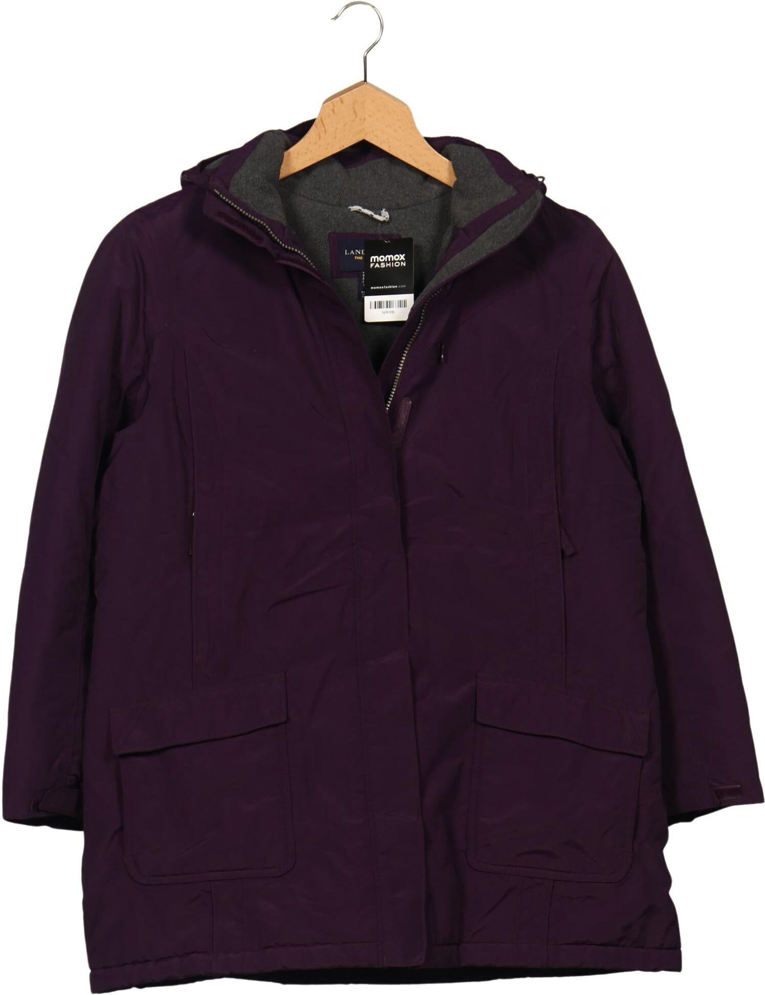 Lands End Damen Mantel, Lila, Gr. L, Synthetik / Tex / Membran - Second Hand