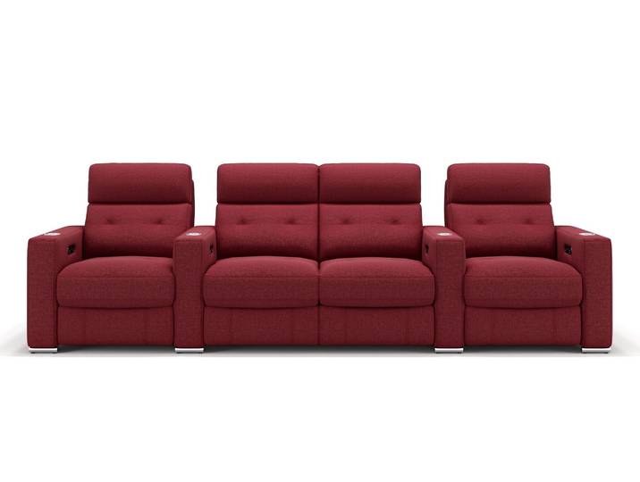 Stoff 4-Sitzer Relaxcouch MATERA Kinosofa