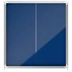 nobo Schaukasten, Schiebetür, Textil-Rückwand, 12 x DIN A4