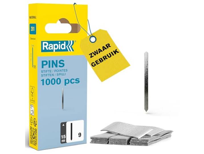 Rapid stiften No. 9, 15 mm