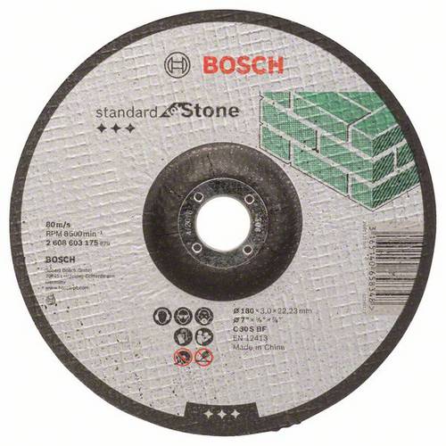 Bosch Accessories 2608603175 2608603175 Trennscheibe gekröpft 180mm Stein