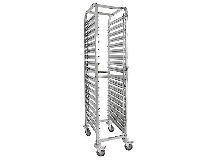METRO Professional Regalwagen GSC1018GN Edelstahl 18 Etagen GN1/1 Gesamtlast 150 kg silber