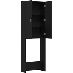 vidaXL Halonia, Waschmaschinenschrank, Schwarz